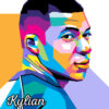 Kylian Mbappe Popart Poster