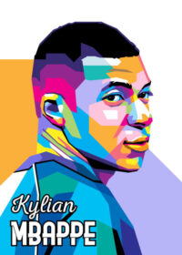 Kylian Mbappe Popart Poster