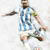 Lionel Messi Football Poster