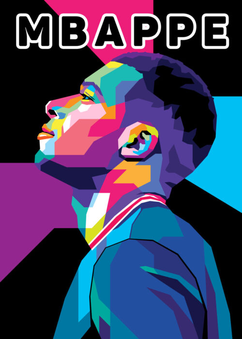 Mbappe Popart Poster