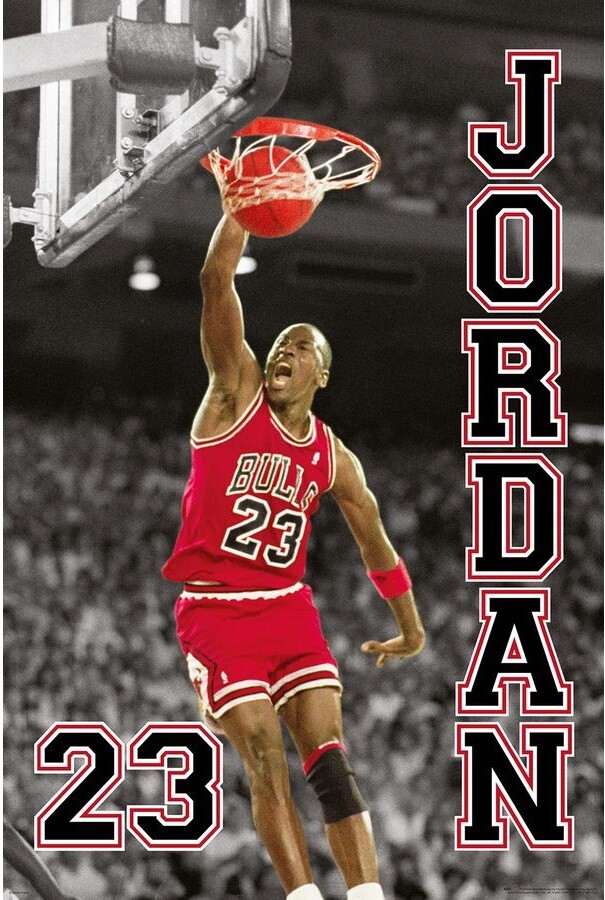 Michael Jeffrey Jordan Basketball Giant Poster