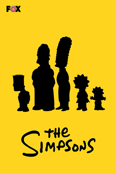 Minimalistic The Simpsons Poster