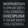 Motivation Vs Discipline Poster