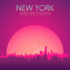 Neon New York Skyline Poster