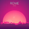 Neon Rome Skyline Poster