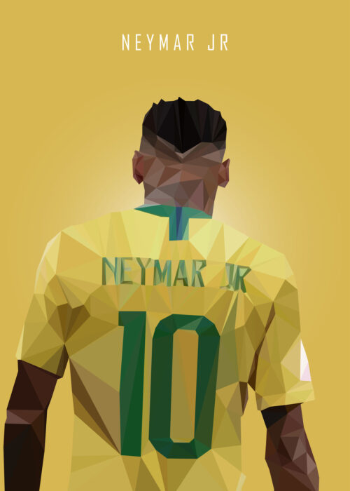 Neymar Junior Popart Poster