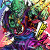 Piccolo Beam Cannon Dragon Ball Comic Poster