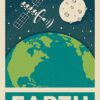 Planet Earth Solar System Poster