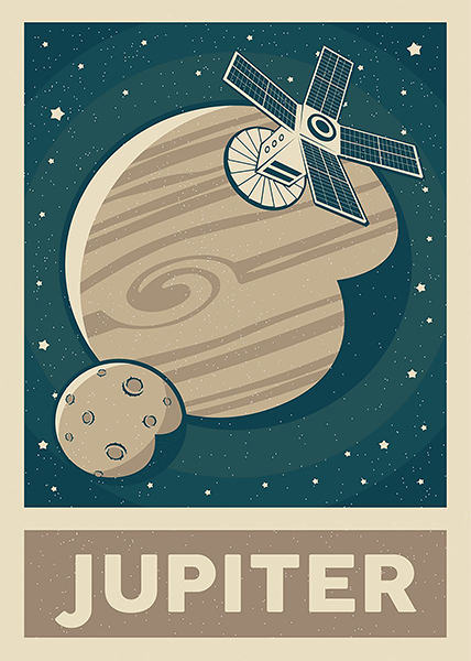 Planet Jupiter Solar System Poster