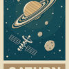 Planet Saturn Solar System Poster