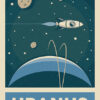 Planet Uranus Solar System Poster