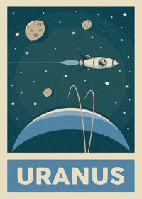 Planet Uranus Solar System Poster