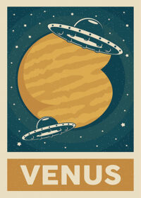 Planet Venus Solar System Poster