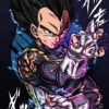 Prince Vegeta Dragon Ball Comic Poster