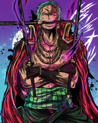 Roronoa Zoro One Piece Comic Poster