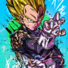 Super Saiyan Vegeta Dragon Ball Comic Poster