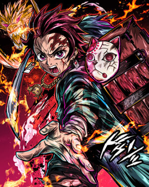 Tanjiro Kamado Demon Slayer Comic Poster