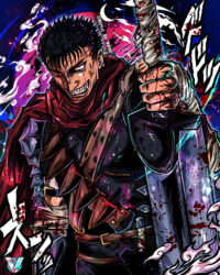 The Lone Warrior Berserk Comic Poster