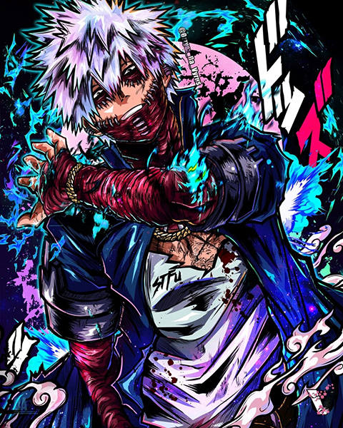 Toya Todoroki Dabi My Hero Academia Comic Poster