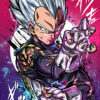 Ultra Instinct Vegeta Dragon Ball Comic Poster