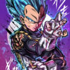 Vegeta Super Saiyan Blue Dragon Ball Comic Poster