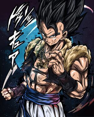 Vegeto Dragon Ball Comic Poster