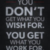 Wish Vs Work For It Poster