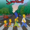 Zebra Crossing The Simpsons Poster