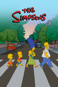 Zebra Crossing The Simpsons Poster