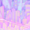 Akira Neo Tokyo City Pop Pastel Poster