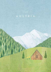 Austria Minimalist Travel Poster