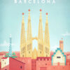 Barcelona Spain Minimalist Travel Poster