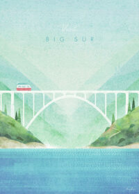 Big Sur United States Of America Minimalist Travel Poster