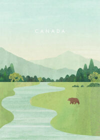 Canada Minimalist Travel Poster