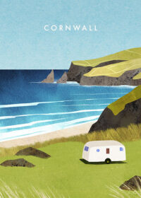 Cornwall South West England Minimalist Travel Poster