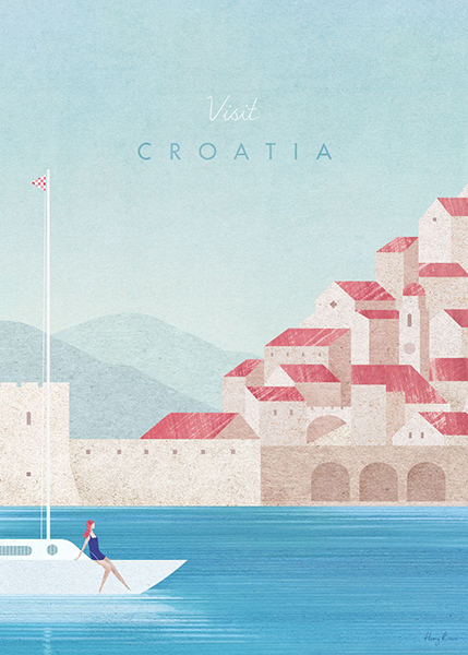 Croatia Minimalist Travel Poster