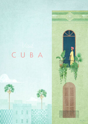 Cuba Minimalist Travel Poster