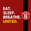 Eat Sleep Breathe Manchester United Poster