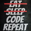 Eat Sleep Code Repeat Quote Poster