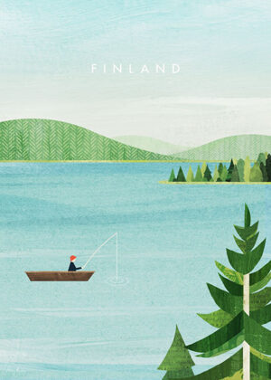 Finland Minimalist Travel Poster