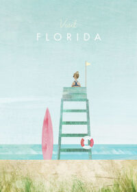 Florida United States Of America Minimalist Travel Poster