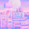 Future City Nostalgia City Pop Pastel Poster