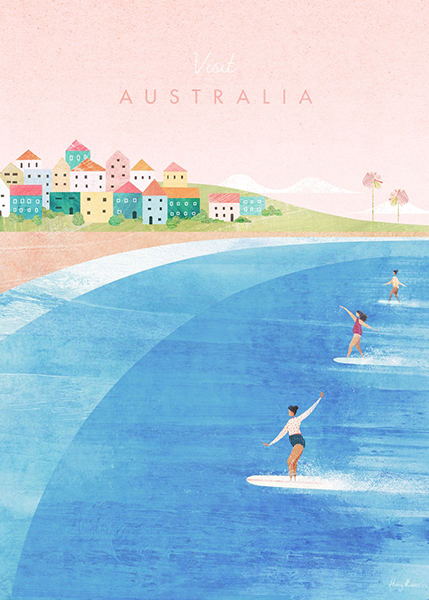 Australia Minimalist Travel Poster