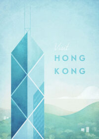 Honk Kong Minimalist Travel Poster