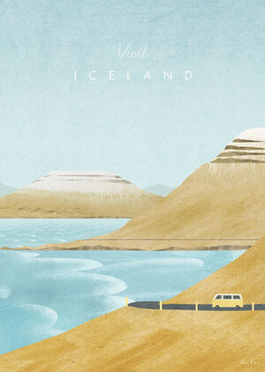 Iceland Minimalist Travel Poster