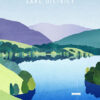 Lake District Minimalist Travel Poster