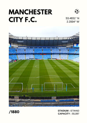 Manchester City Fc Stadium Poster