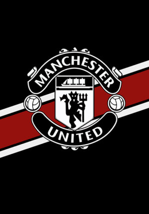 Manchester United Black Poster