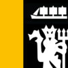 Manchester United Lion Logo Black And Yellow Poster