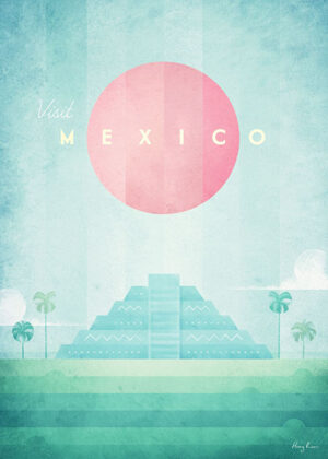 Mexico Minimalist Travel Poster